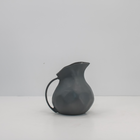 Durable lightweight aluminum vase in warm grey finish