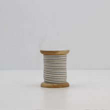 Elegant white and grey ribbon for gift wrapping and décor