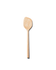 Maple wooden cooking spoon resting on counter