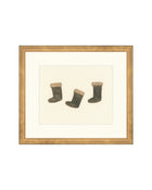 Holiday Stockings minimal Christmas art print, view 6