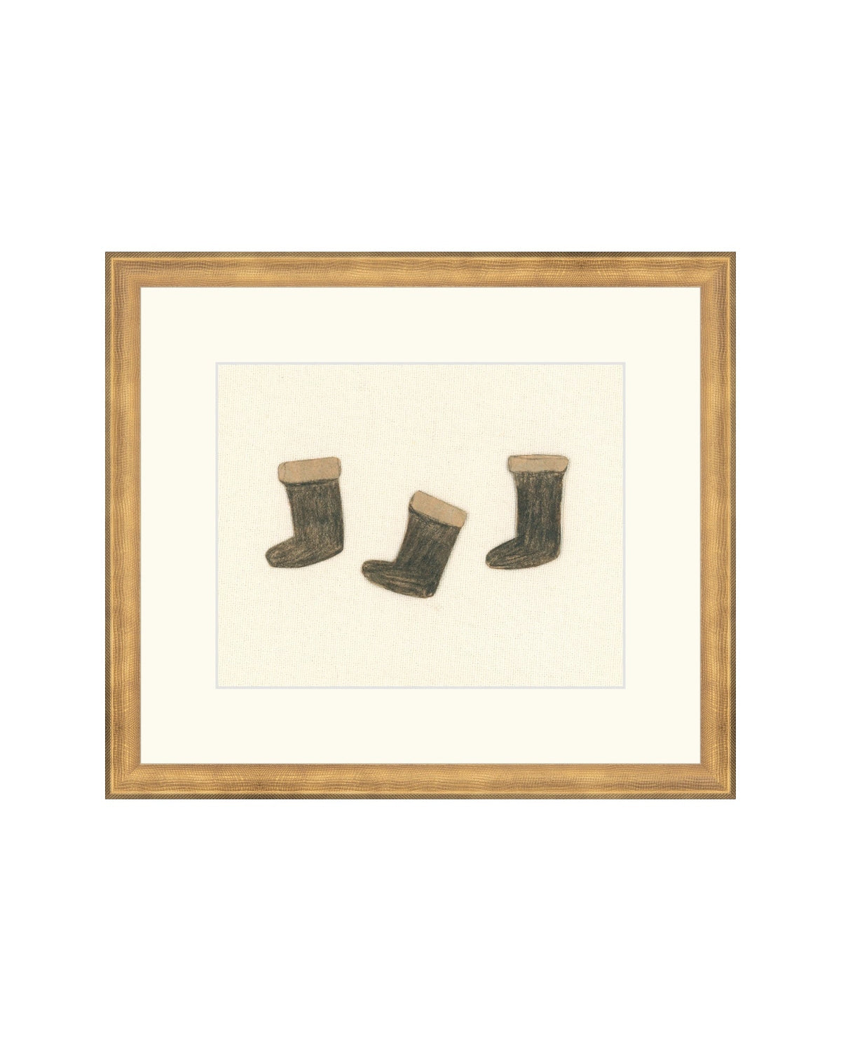 Holiday Stockings minimal Christmas art print, view 6