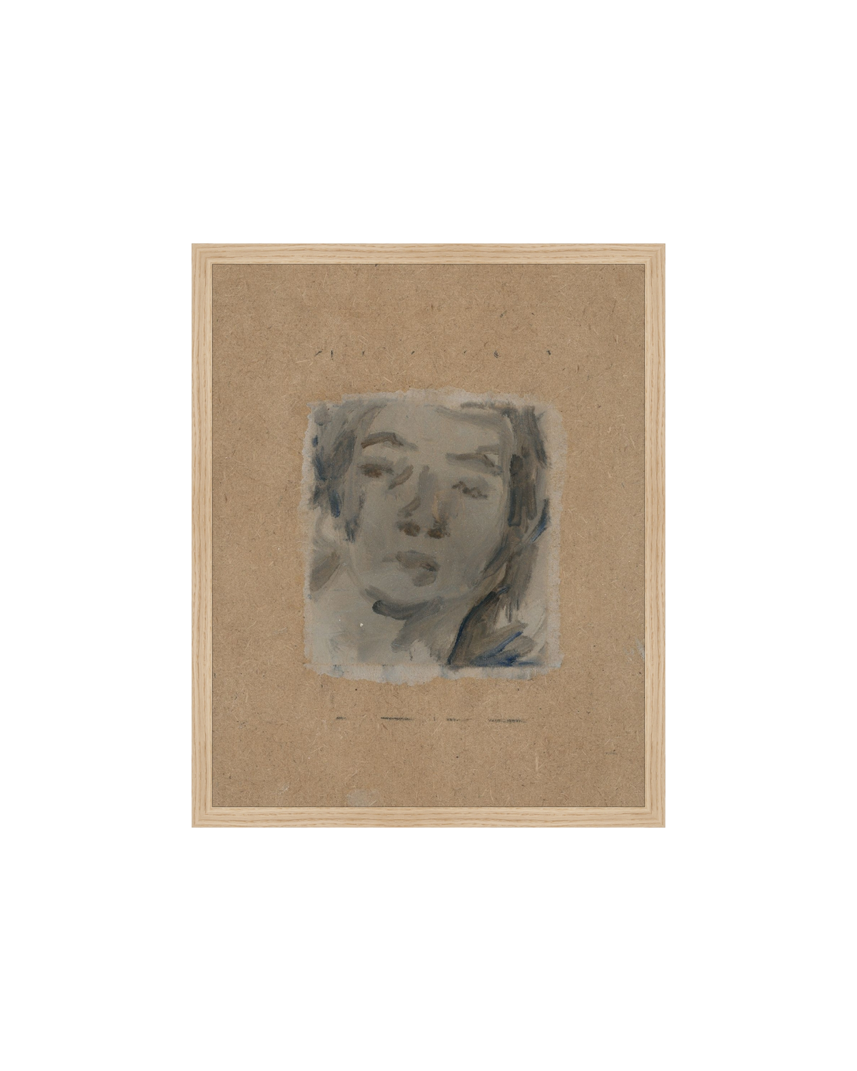 Bemused muted portrait art print, view 6