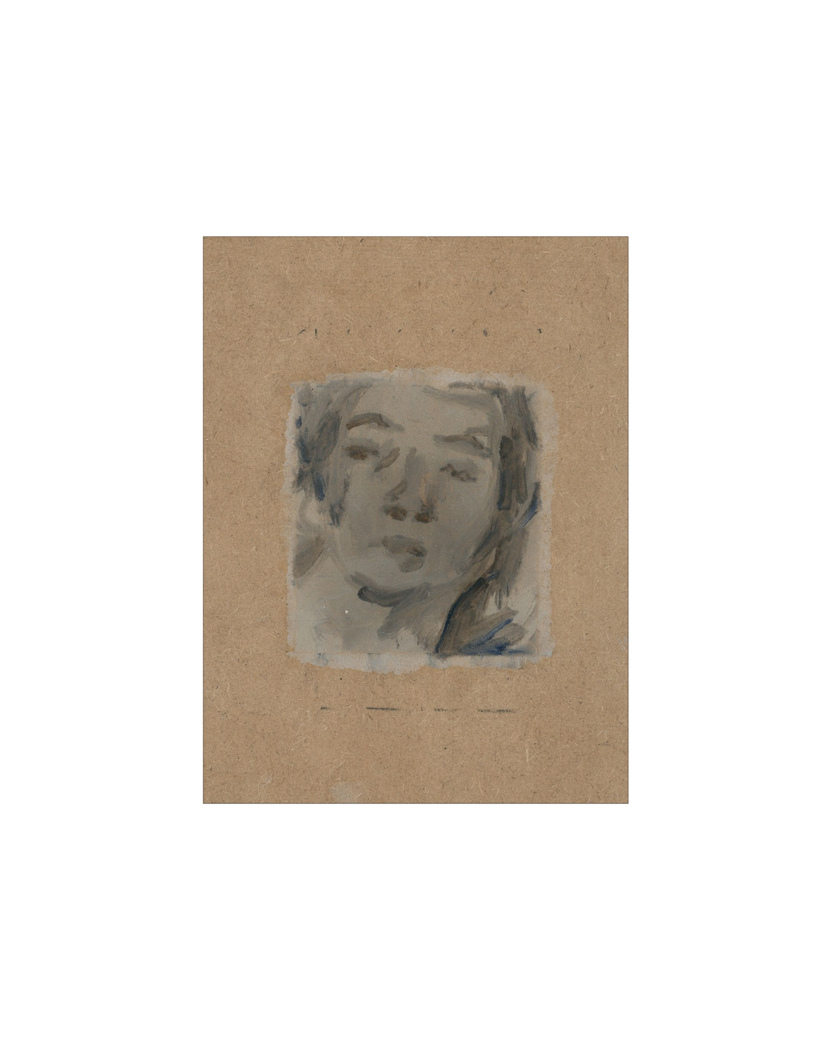 Bemused muted portrait art print, view 7