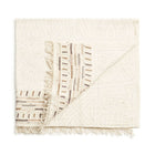 Unah brown hand embroidered organic cotton artisan throw – One Affirmation