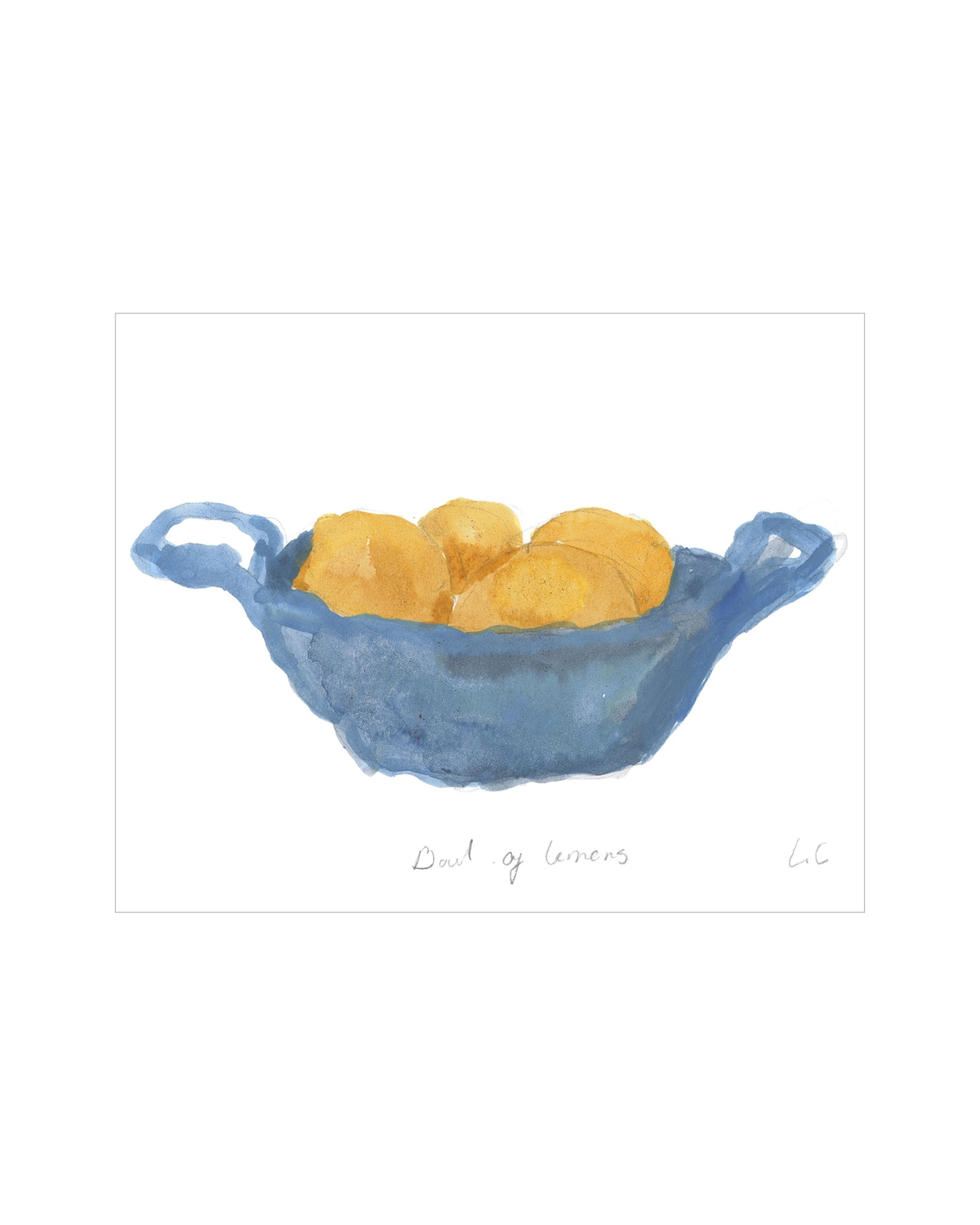 Bowl of Lemons still life art print, view 3