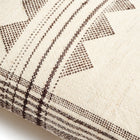 Kora white and black handwoven lumbar pillow cover, 14x35 – One Affirmation