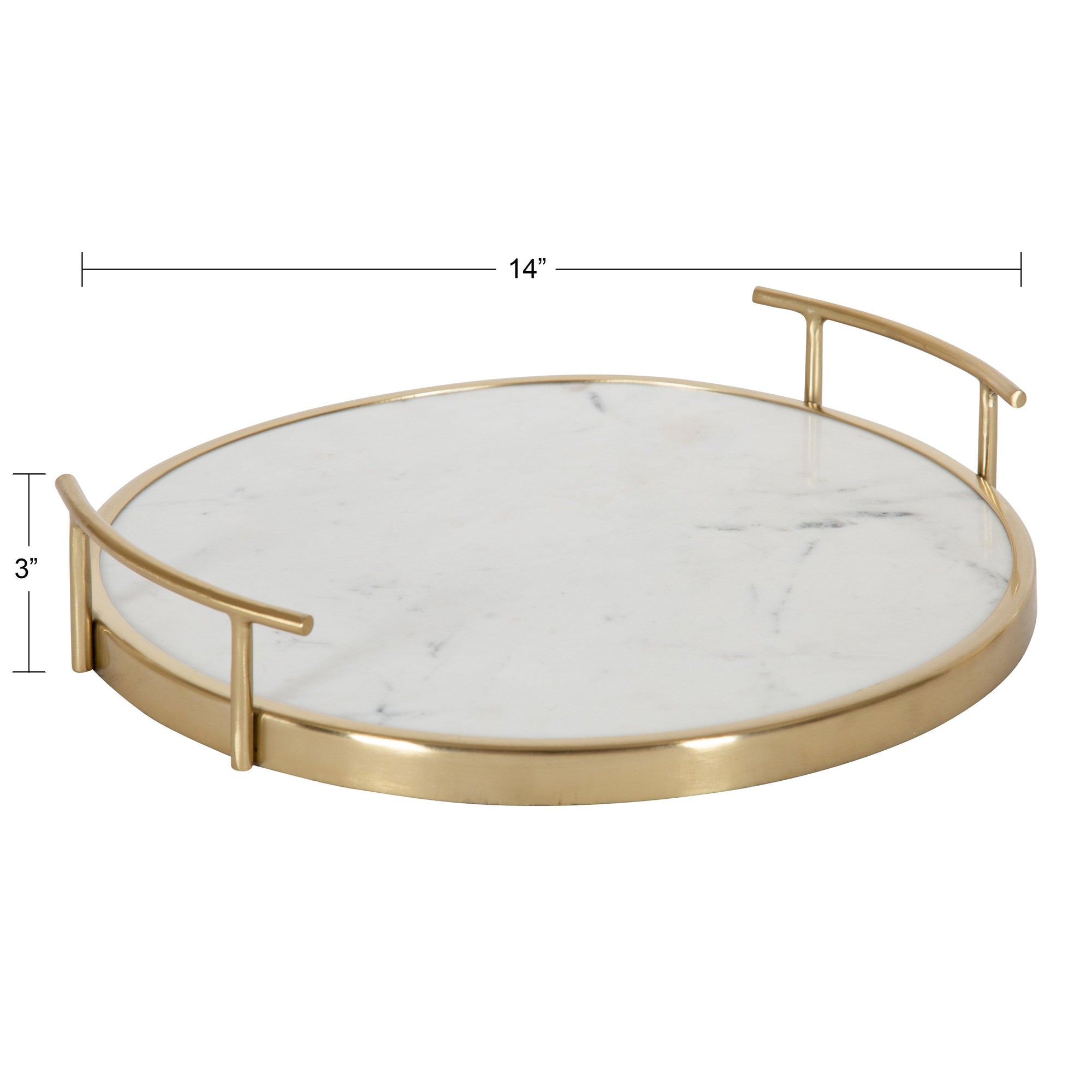 Marbury Round Metal Tray