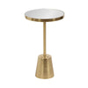 Tira Round Mirrored Side Table