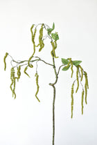 Artificial amaranthus stem with textured fuzzy detail