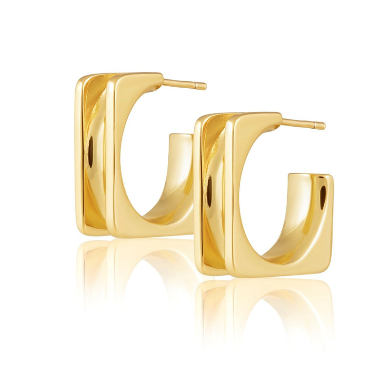 Anita Hoop earrings in 18k gold plated stainless steel