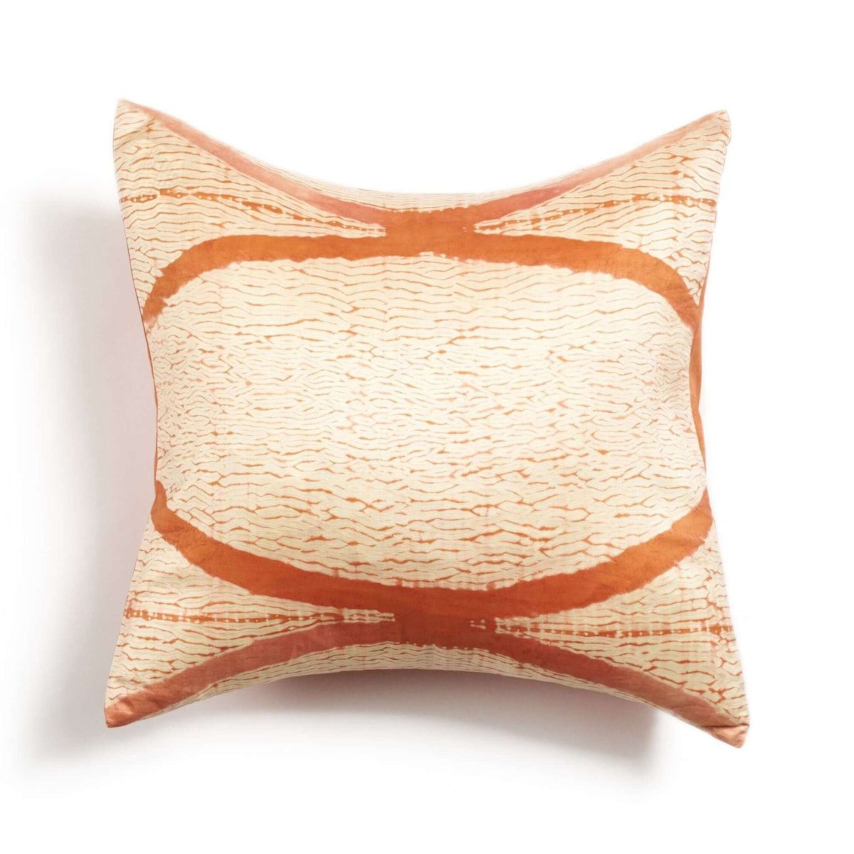 Arc Black shibori print mulberry silk pillow cover, 20x20 – One Affirmation