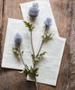 Faux Silk Artificial Thistle Flower Stem 26