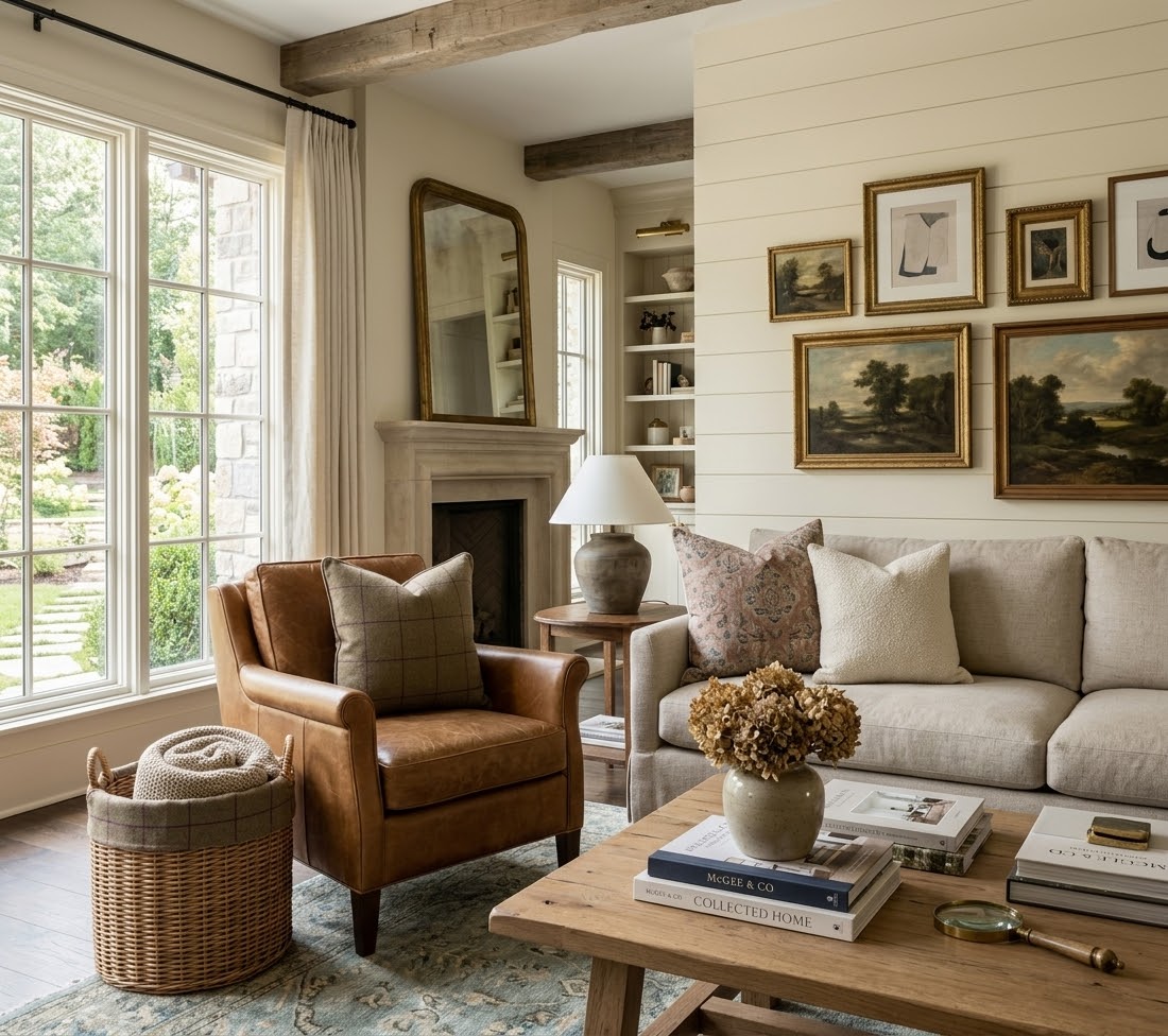 Bancroft Wool Pillow Cover in Olive Aubergine, Schumacher Textiles