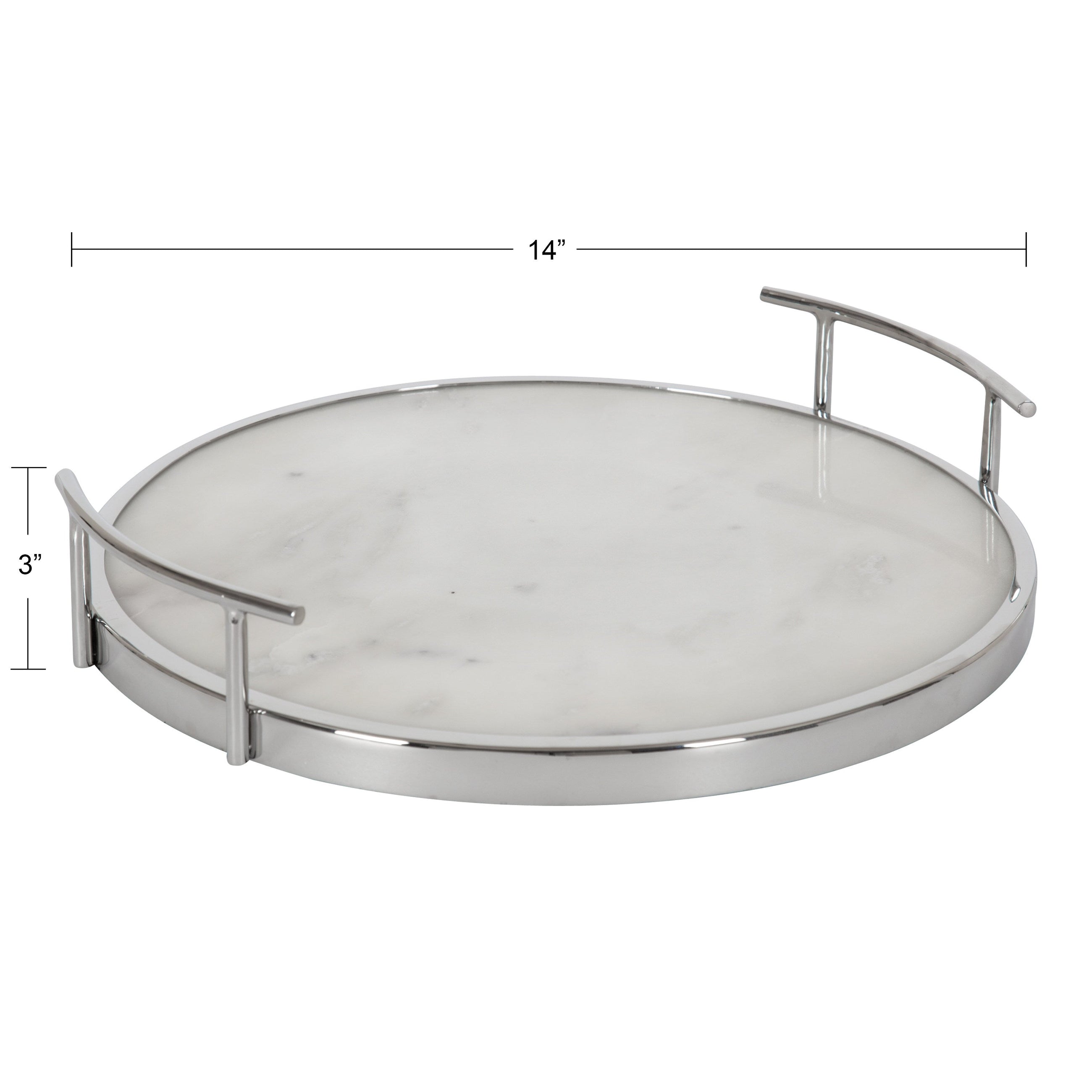 Marbury Round Metal Tray