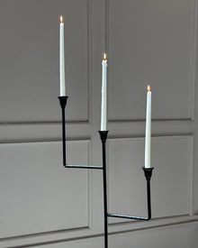 Bardot Hammered Iron Floor Candelabra - 56" Tall Tiered Candleholder