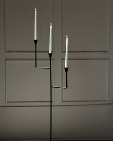 Bardot Hammered Iron Floor Candelabra - 56" Tall Tiered Candleholder
