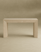 Toscana Natural Travertine Console Table - 63" Veined Stone
