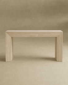 Toscana Natural Travertine Console Table - 63" Veined Stone