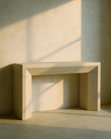 Toscana Natural Travertine Console Table - 63" Veined Stone