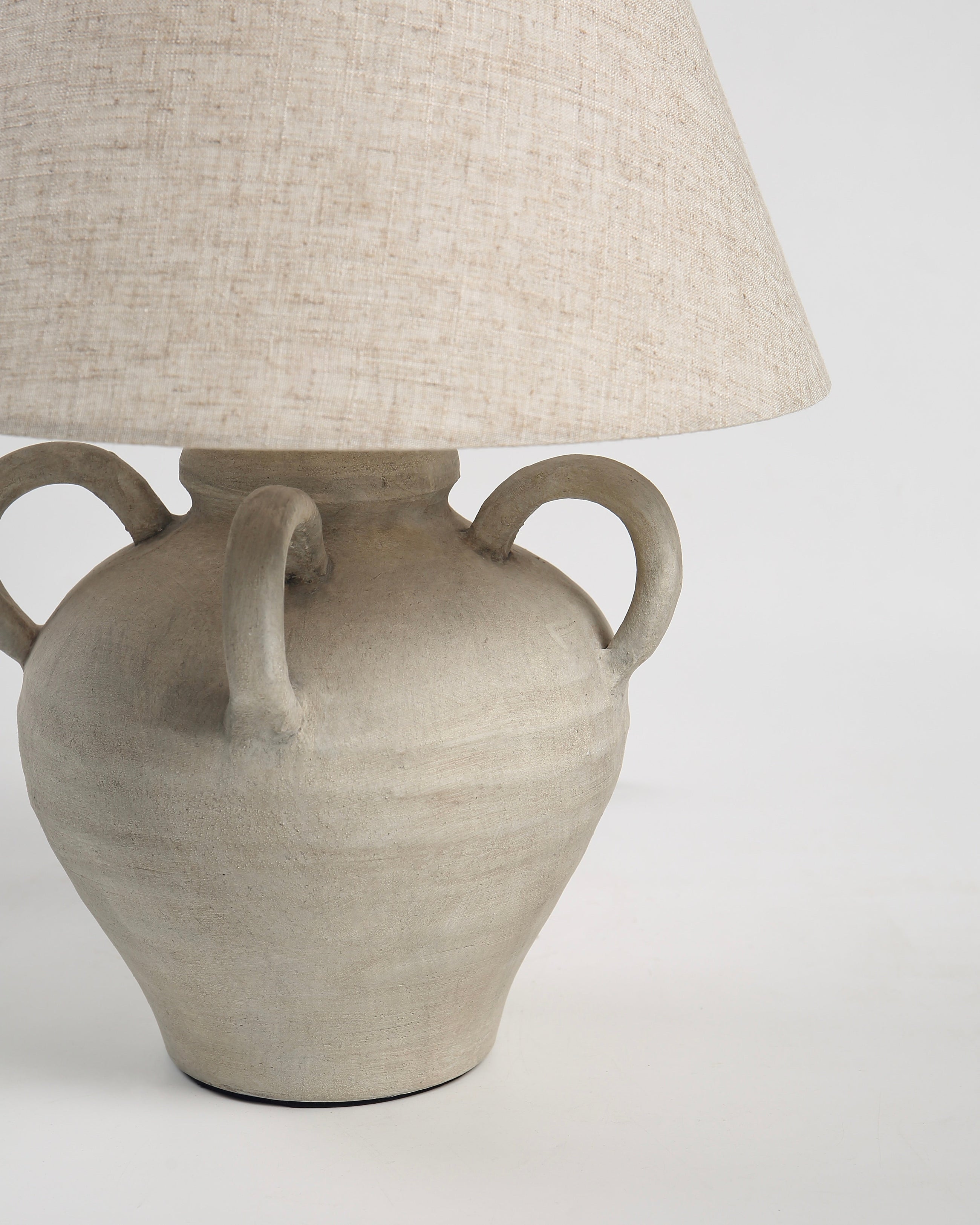 Ava Table Lamp - Cream Vase Design 17.7" Modern Lighting