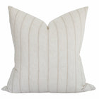 Benson tan and cream dash stripe pillow cover