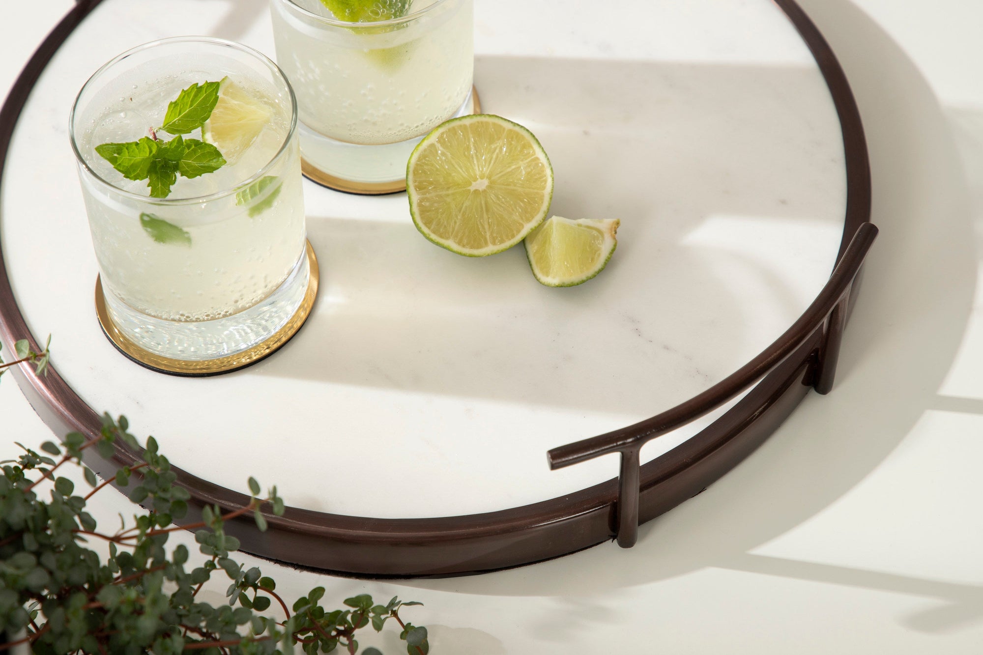 Marbury Round Metal Tray