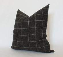 Black Plaid Pillow Cover