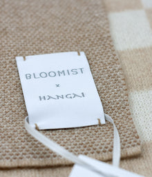 Bauhaus Cognac Knit Cashmere Throw