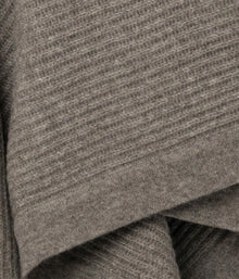 Platinum Yak Down Fisherman's Knit Throw