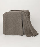 Platinum Yak Down Fisherman's Knit Throw