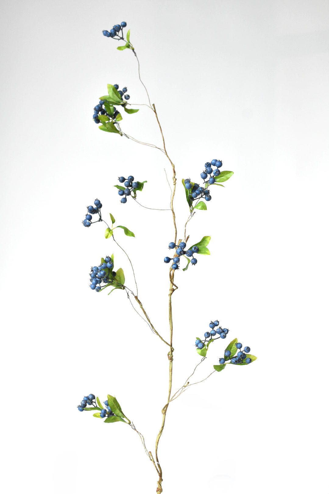 Artificial trailing blue berry stem for arrangements