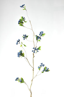 Artificial trailing blue berry stem for arrangements