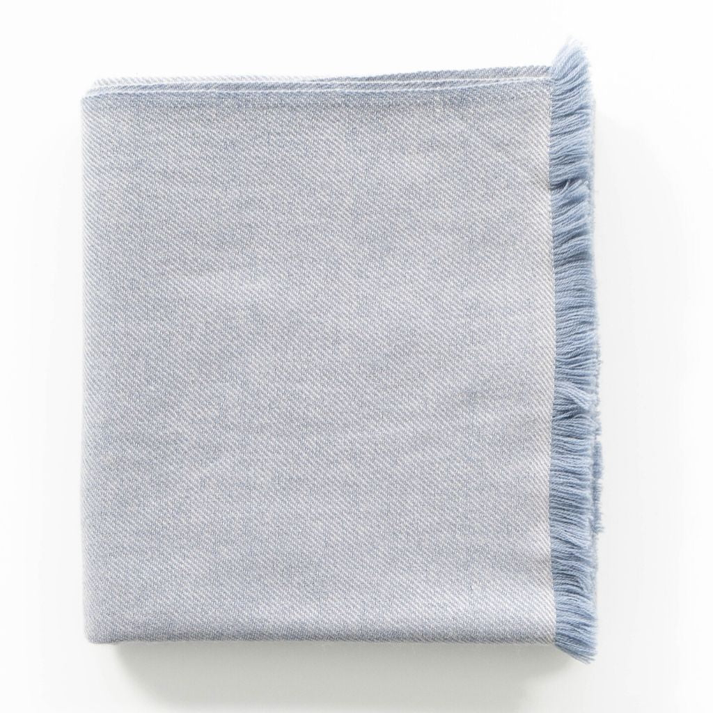 Hay Brown plush twill merino handwoven throw – One Affirmation