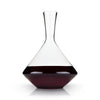 Raye Angled Crystal Wine Decanter with broad base for aeration