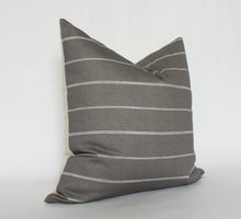 Brown Striped Pillow Cover
