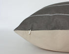 Brown Striped Pillow Cover