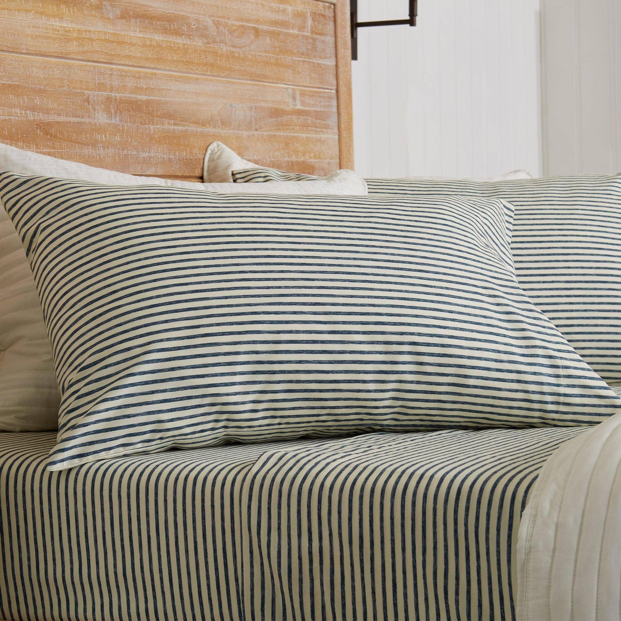 Striped Microfiber Sheet Set