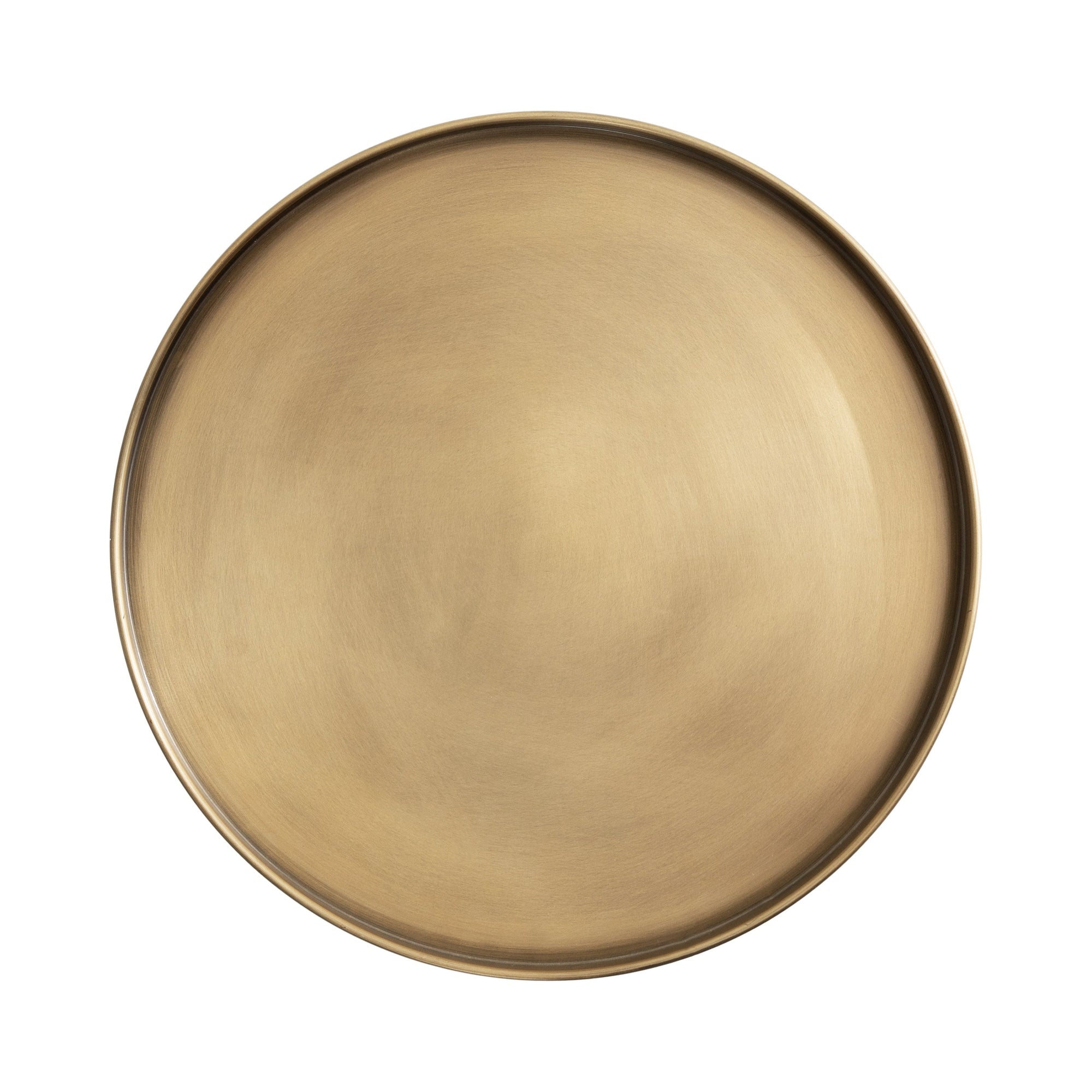 Tira Round Metal and Wood Side Table