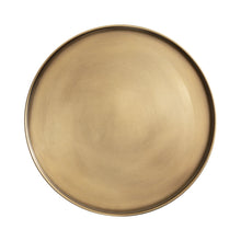 Tira Round Metal and Wood Side Table