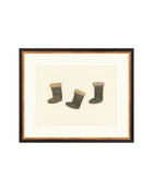 Holiday Stockings minimal Christmas art print, view 7