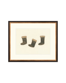 Holiday Stockings minimal Christmas art print, view 7