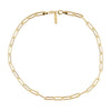 Carrie Paper Clip Necklace gold filled link chain