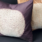 Shunya Black shibori print mulberry silk pillow cover, 20x20 – One Affirmation