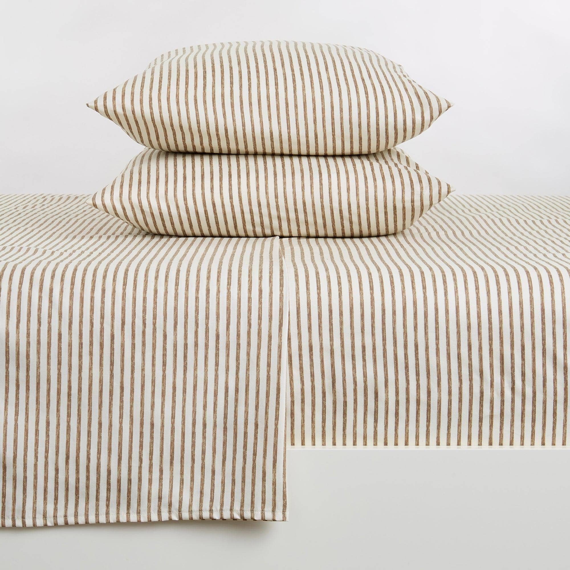 Striped Microfiber Sheet Set