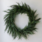 Artificial cedar wreath for holiday door or wall décor