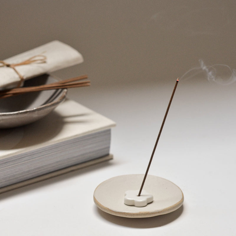 Handcrafted cedarwood incense sticks in washi paper packaging