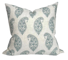Paisley Pillow Cover in Celadon, Walter G Textiles