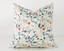 Cheyenne winter botanical floral pillow cover, view 3