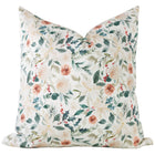 Cheyenne winter botanical floral pillow cover