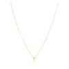 Christie CZ Necklace in gold with dainty chain and stone